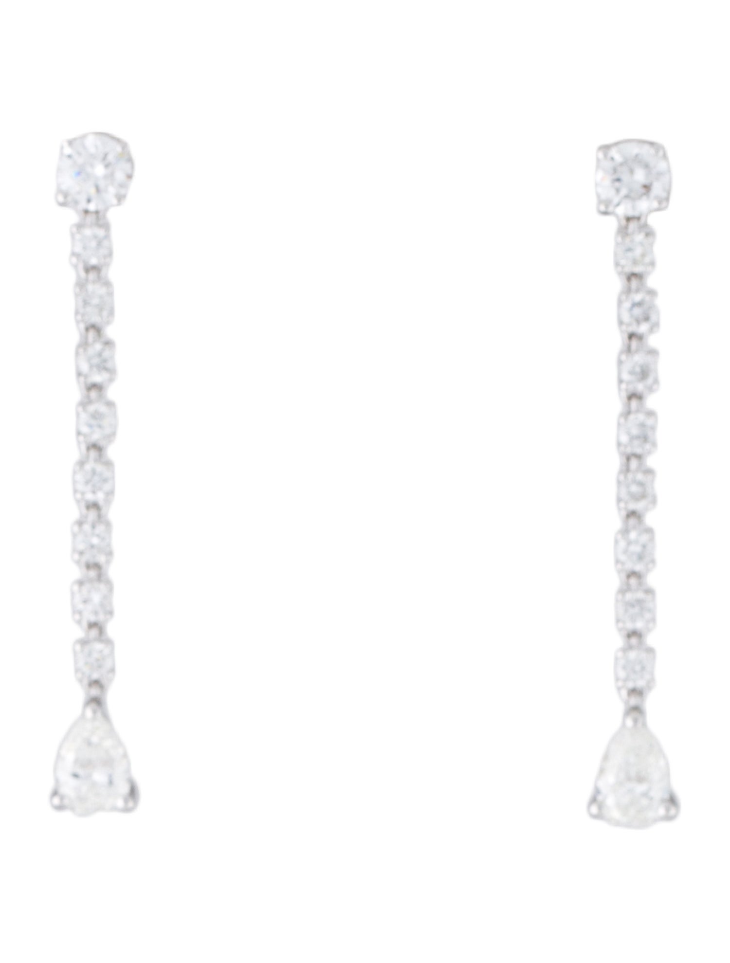 Anita Ko 18K 1.51ctw Diamond Short Rope Drop Earrings