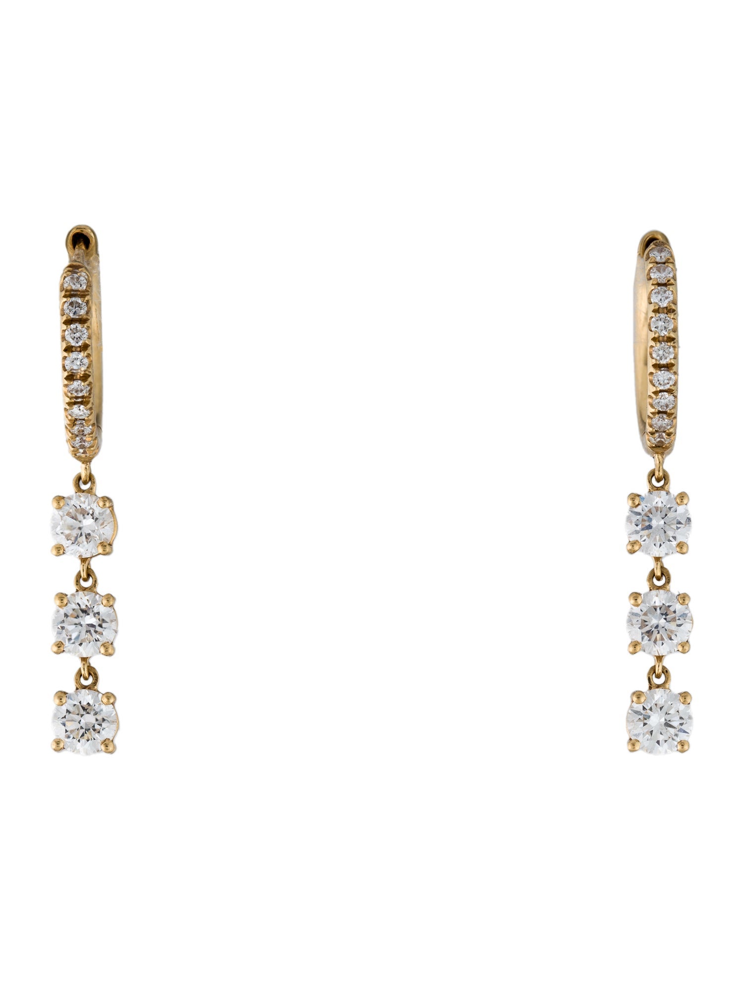 Anita Ko 18K 1.20ctw Diamond Drop Earrings