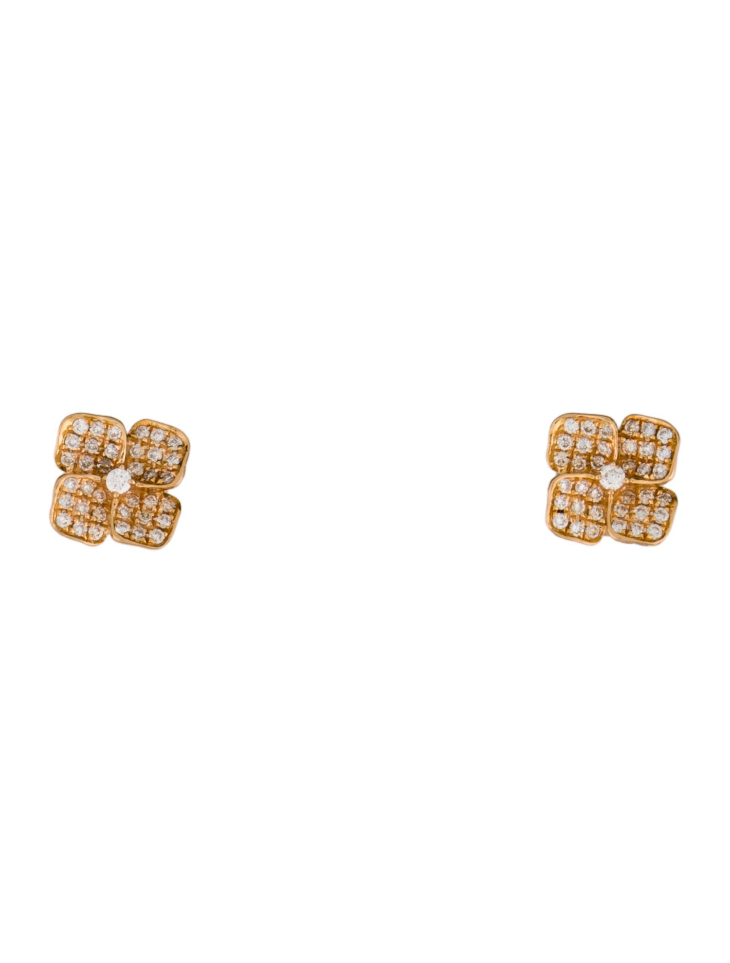 Anita Ko 18K Diamond Small Flower Studs