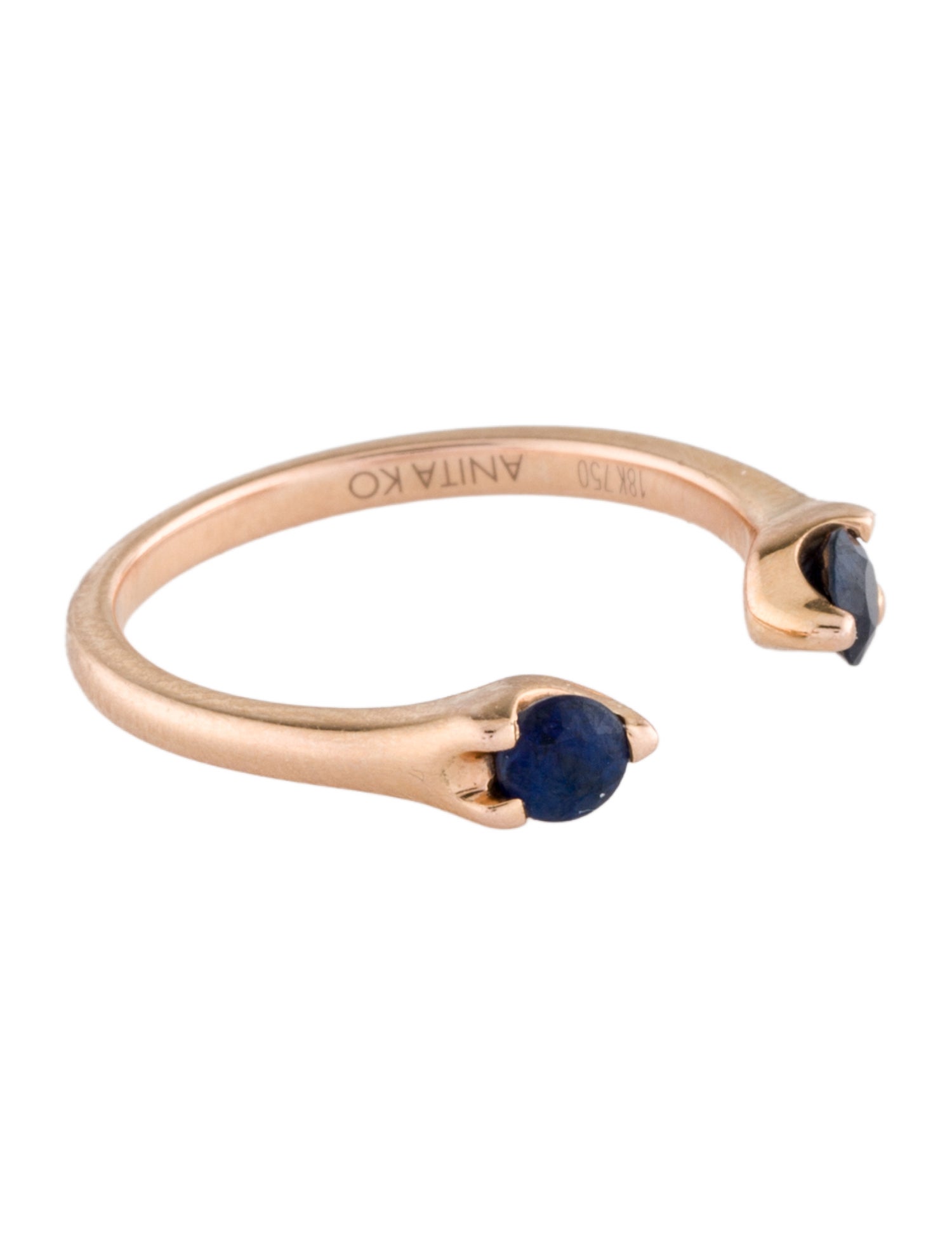 Anita Ko 18K Sapphire Orbit Ring