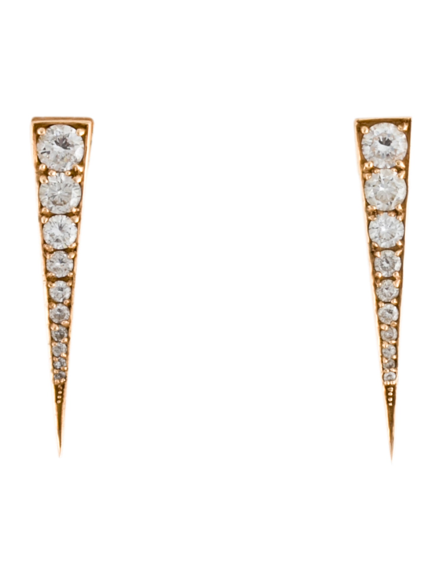 Anita Ko 18K 1.30ctw Diamond Medium Dagger Earrings