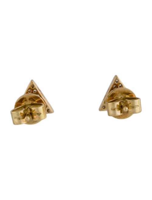 Anita Ko 18K Diamond Triangle Stud Earrings