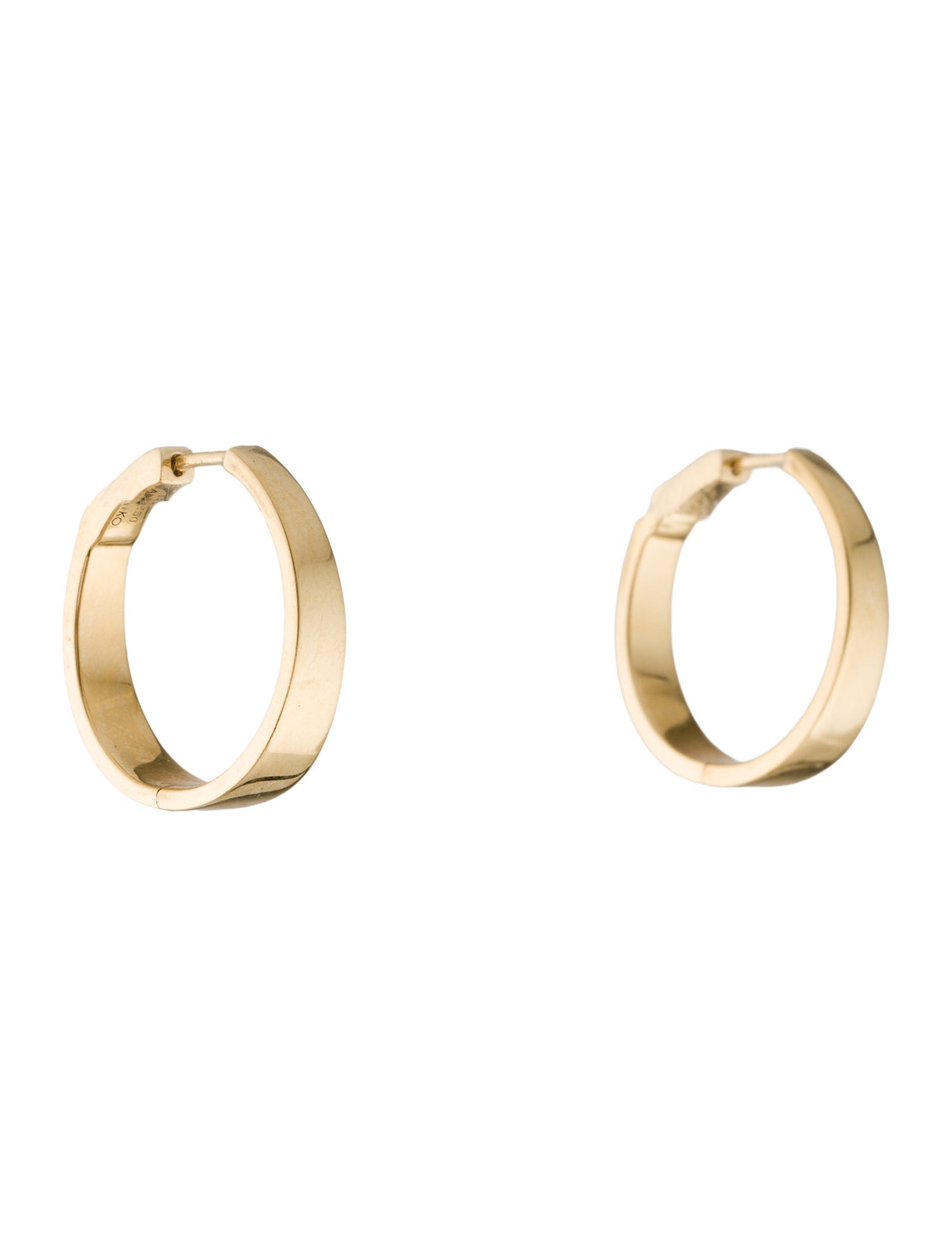 Anita Ko 18K Classic Medium Meryl Hoop Earrings