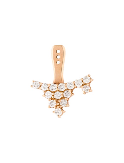 Anita Ko 18K Diamond Cluster Single Ear Jacket Earring