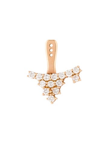 Anita Ko Ear Climber 18K Diamond Cluster Single Jacket Earring