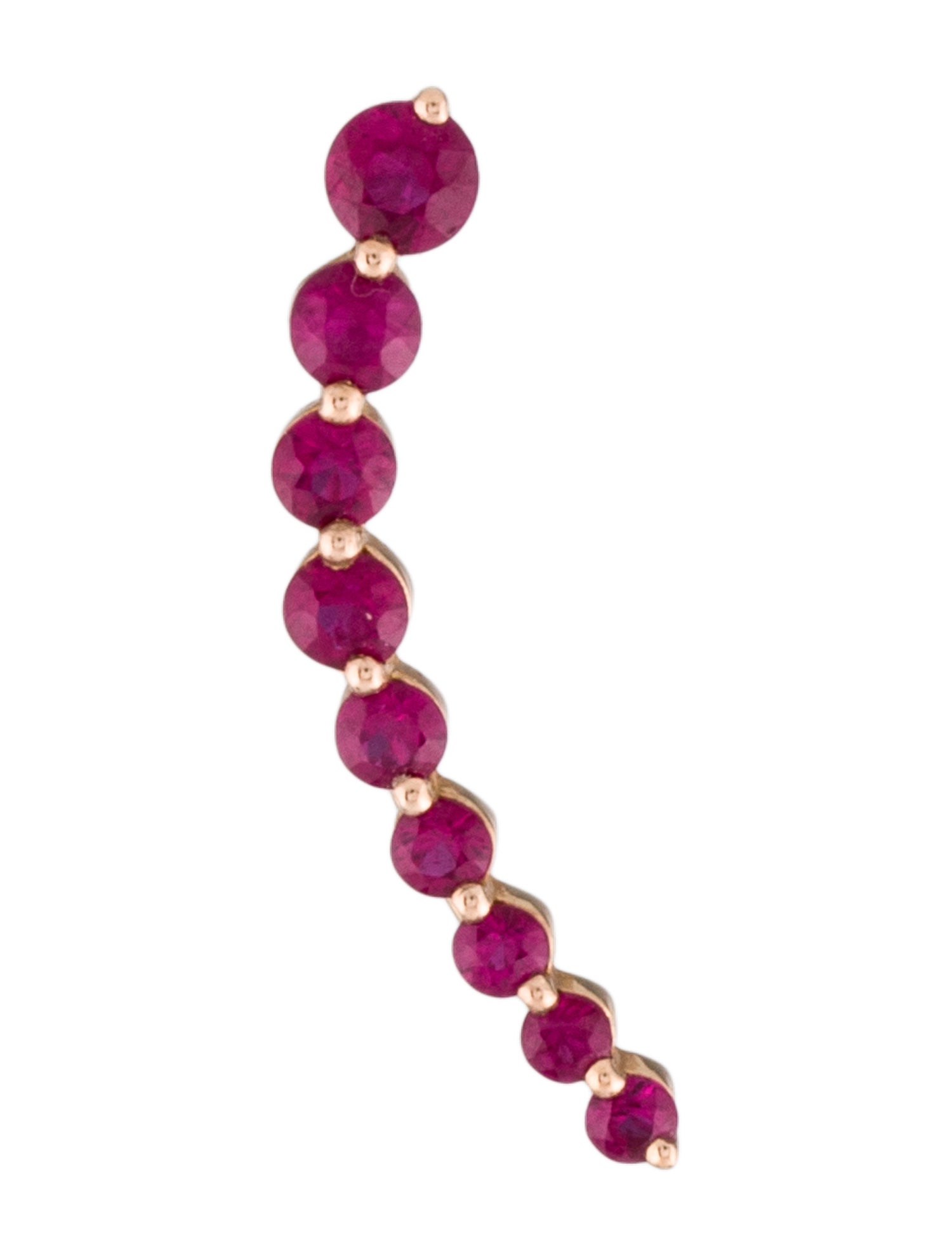 Anita Ko 18K Ruby Single Ear climber