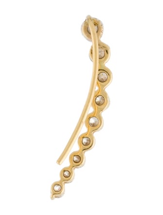 Anita Ko 18K Diamond Floating Ear Climber Single Earring