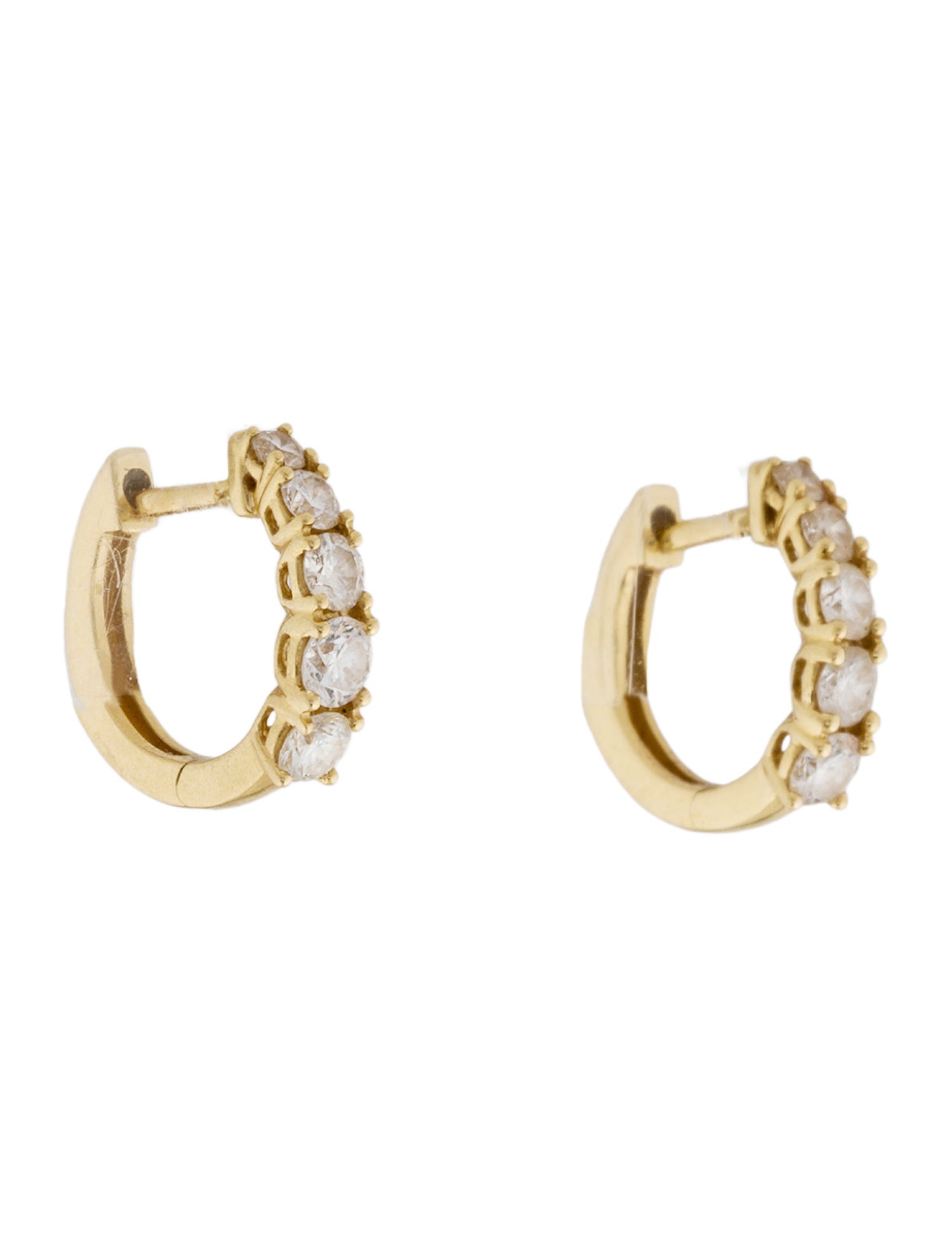 Anita Ko 18K Diamond Graduated Huggie Earrings