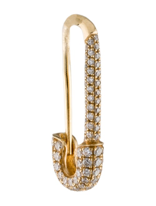 Anita Ko 18K Diamond Mini Safety Pin Single Earring