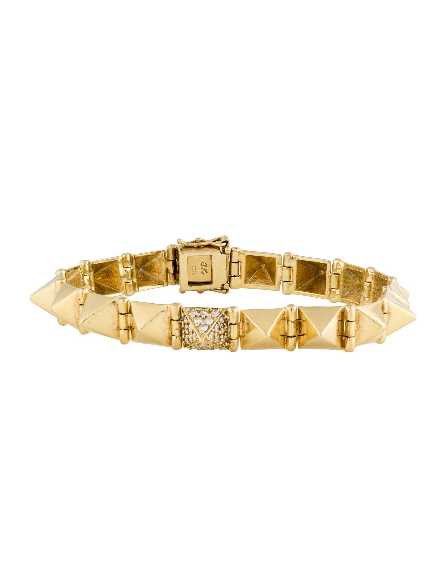 Anita Ko 18K Diamond Medium Spike Link Bracelet
