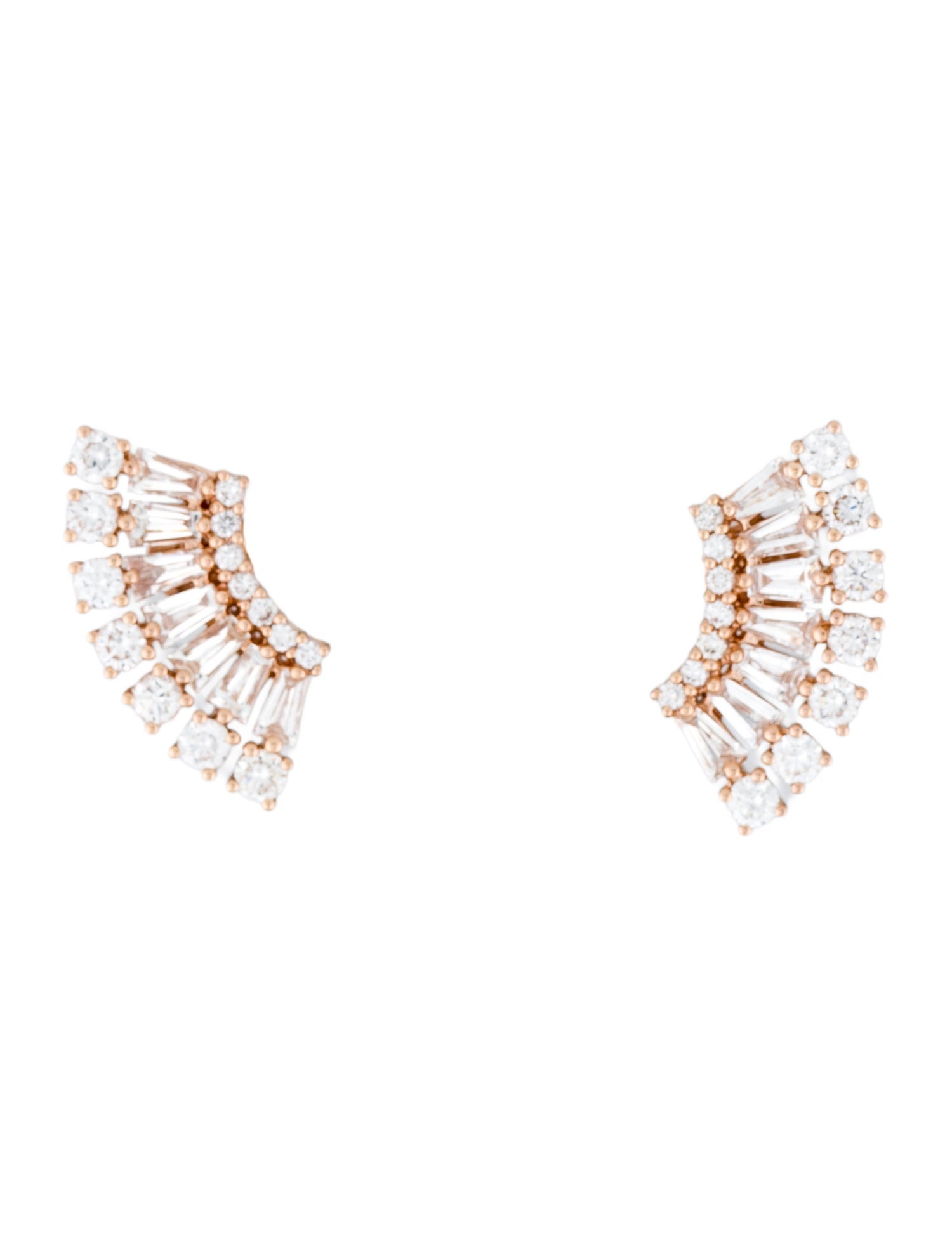 Anita Ko 18K Floating Diamond Stud Earrings