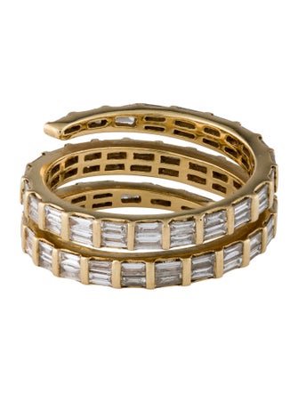 Anita Ko 18K 2.46ctw Diamond Three Row Coil Ring