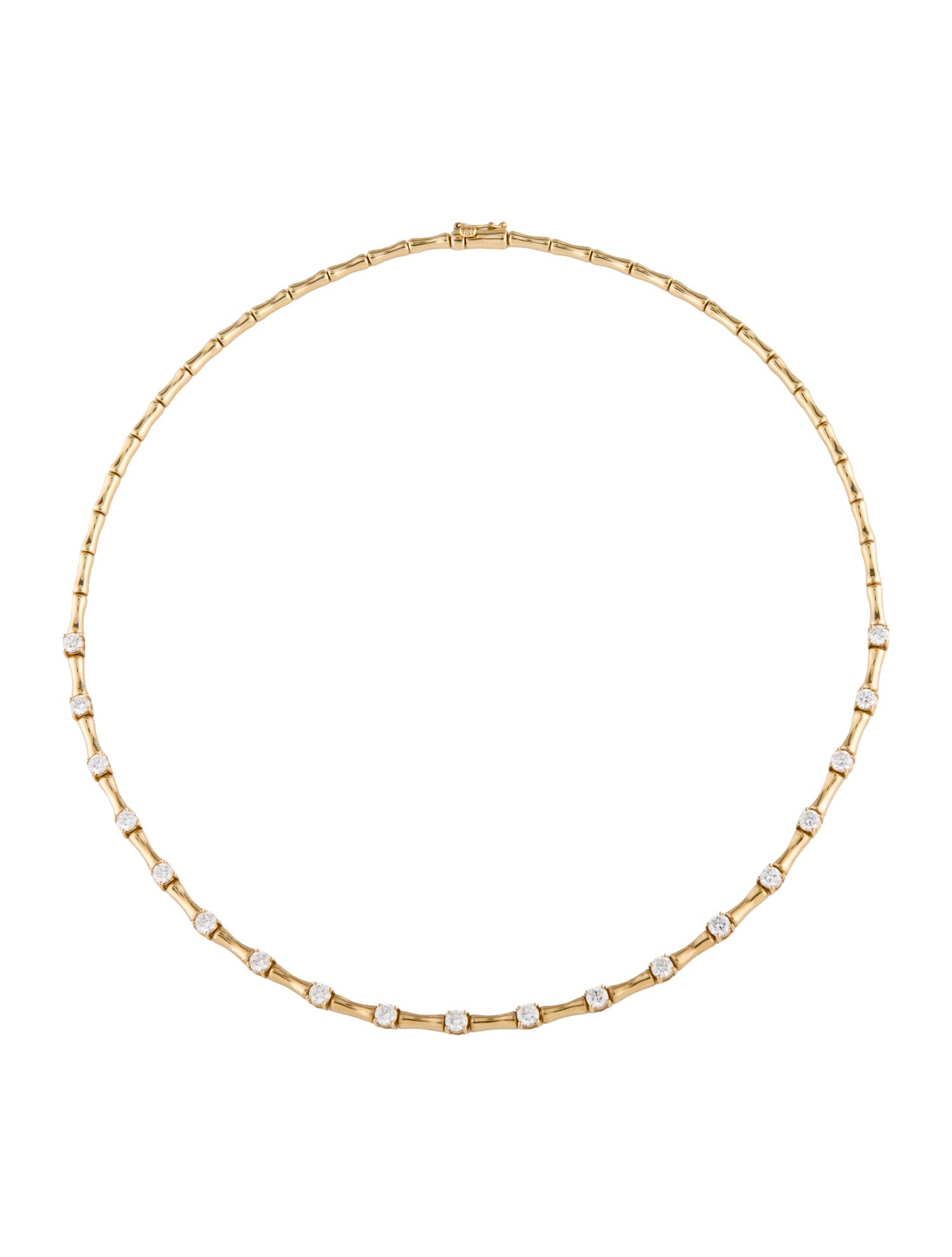 Anita Ko 18K Diamond Bamboo Choker