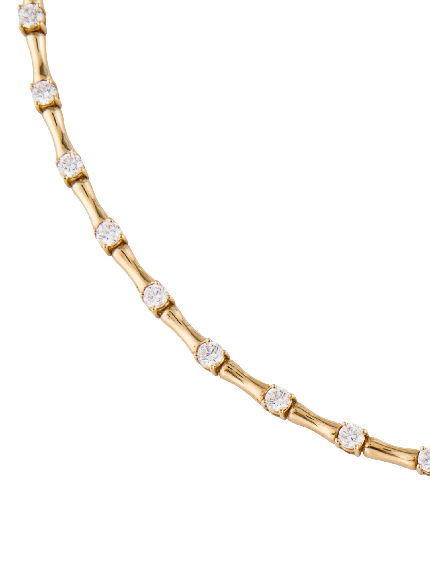 Anita Ko 18K Diamond Bamboo Choker
