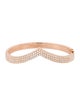Anita Ko 18K Diamond V Bangle Bracelet