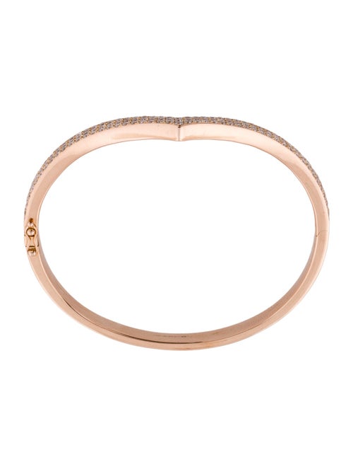 Anita Ko 18K Diamond V Bangle Bracelet
