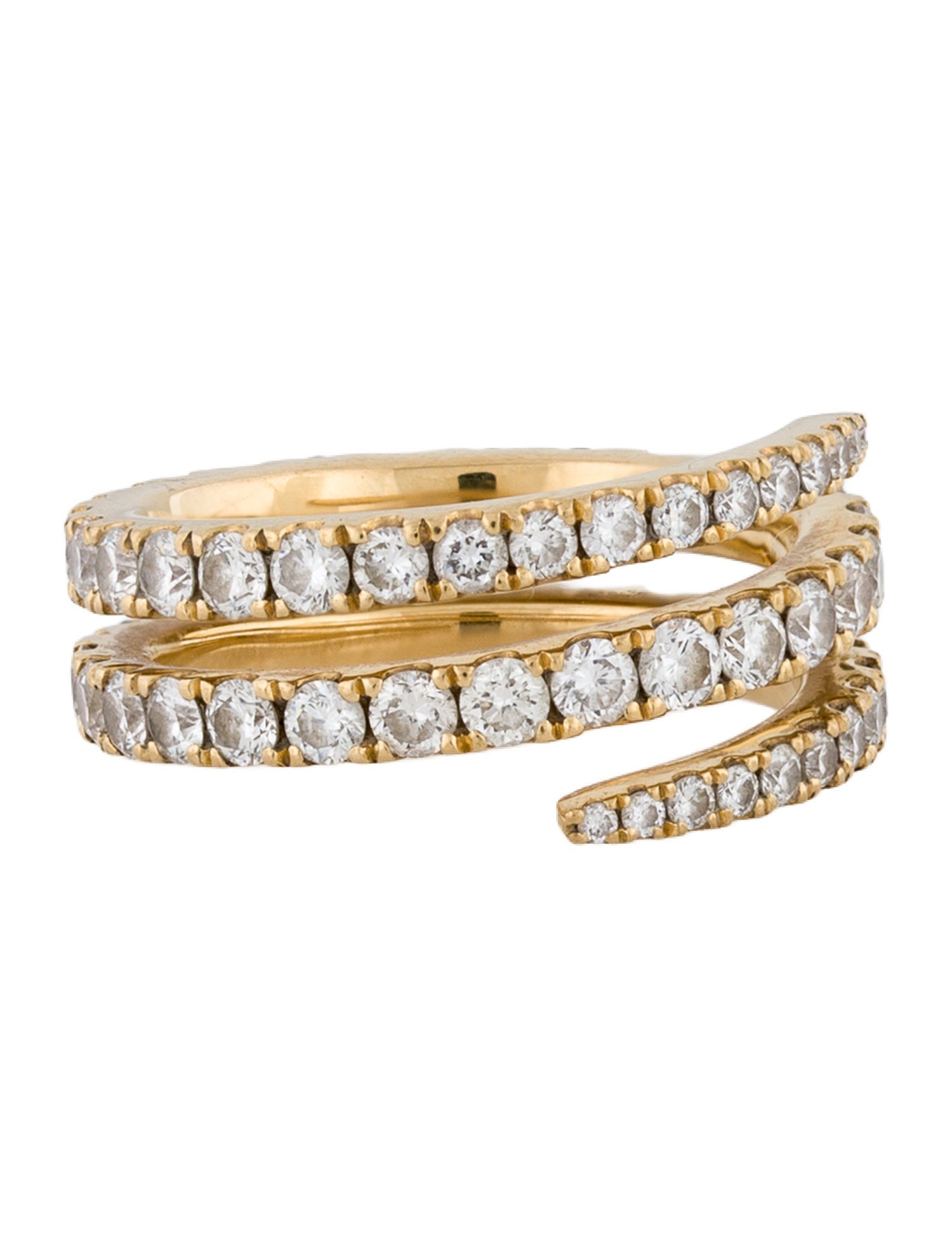 Anita Ko 18K Diamond Pinky Coil Ring