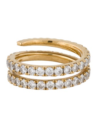 Anita Ko 18K Diamond Pinky Coil Ring
