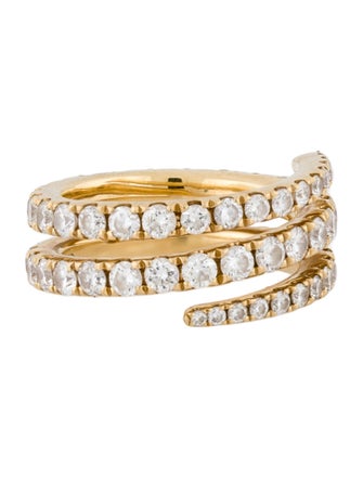Anita Ko 18K 1.66ctw Diamond Pinky Coil Ring