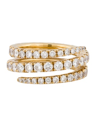 Anita Ko 18K 1.66ctw Diamond Pinky Coil Ring