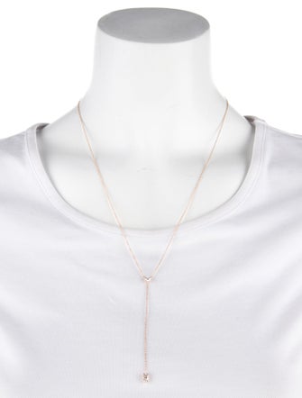 Anita Ko 18K Diamond Heart & Marquise Lavalier Necklace