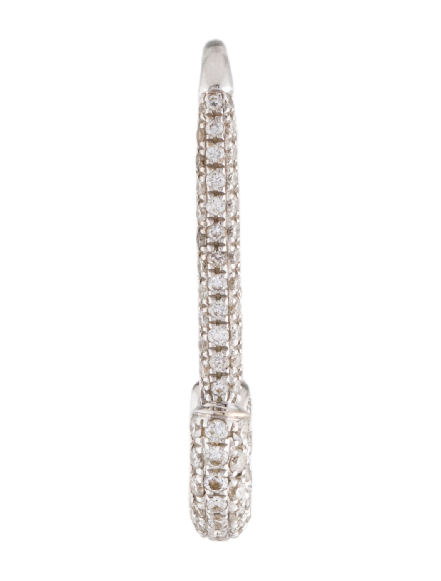 Anita Ko 18K Diamond Safety Pin Single Earring