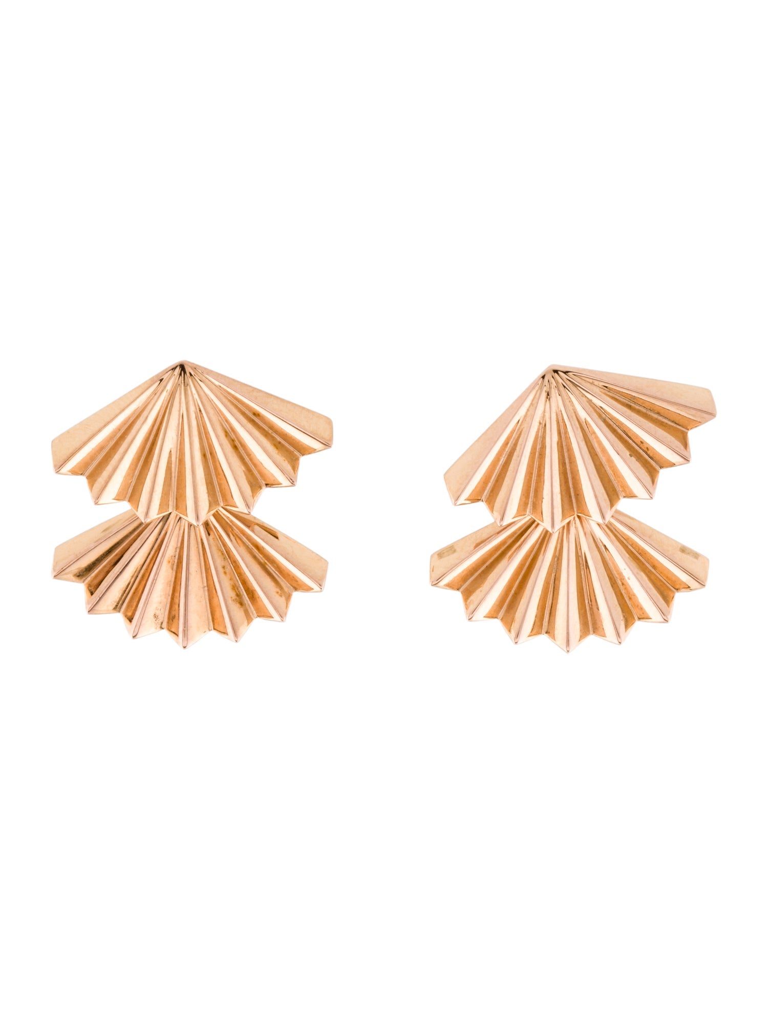 Anita Ko 18K Fan Earrings