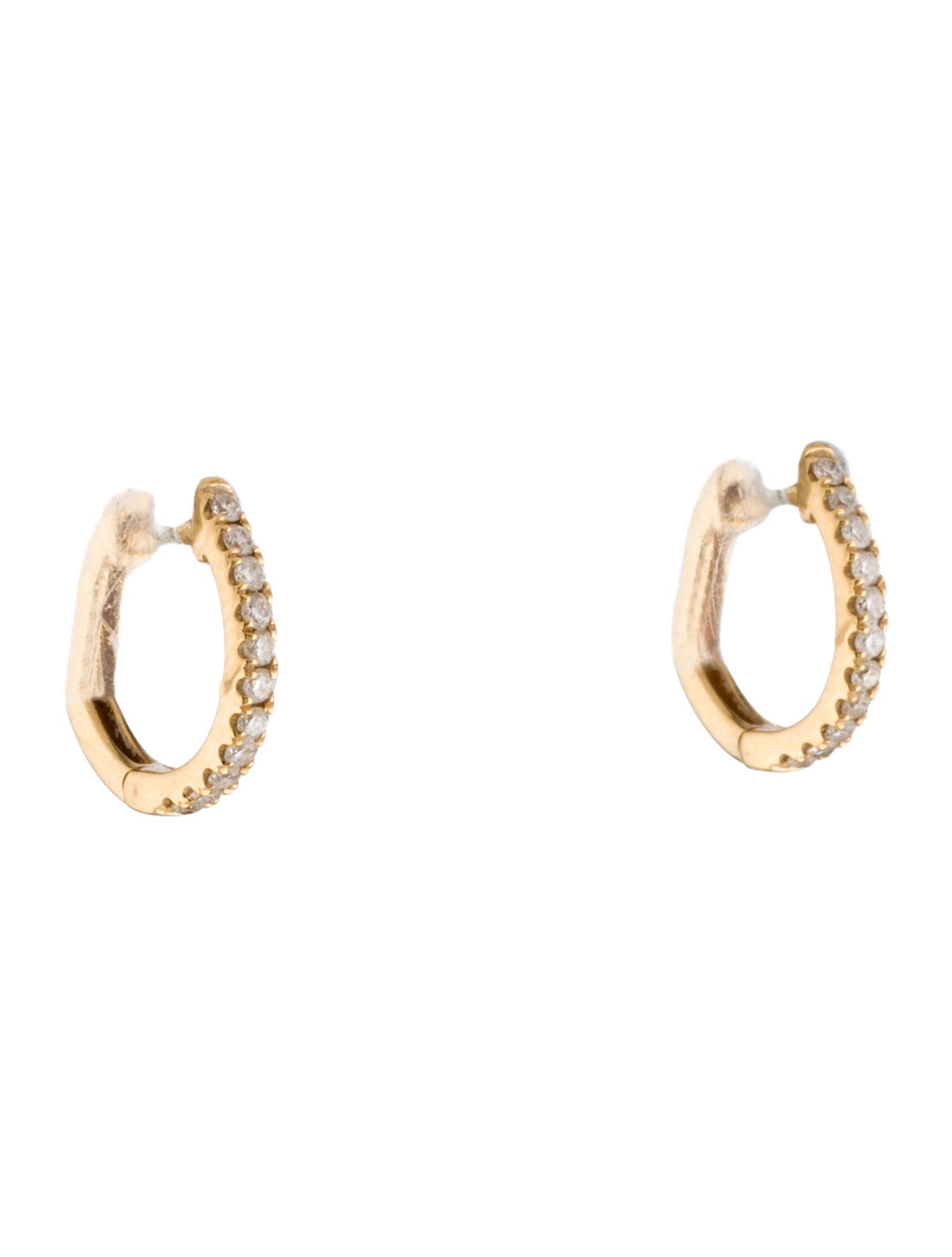 Anita Ko 18K Diamond Huggie Earrings