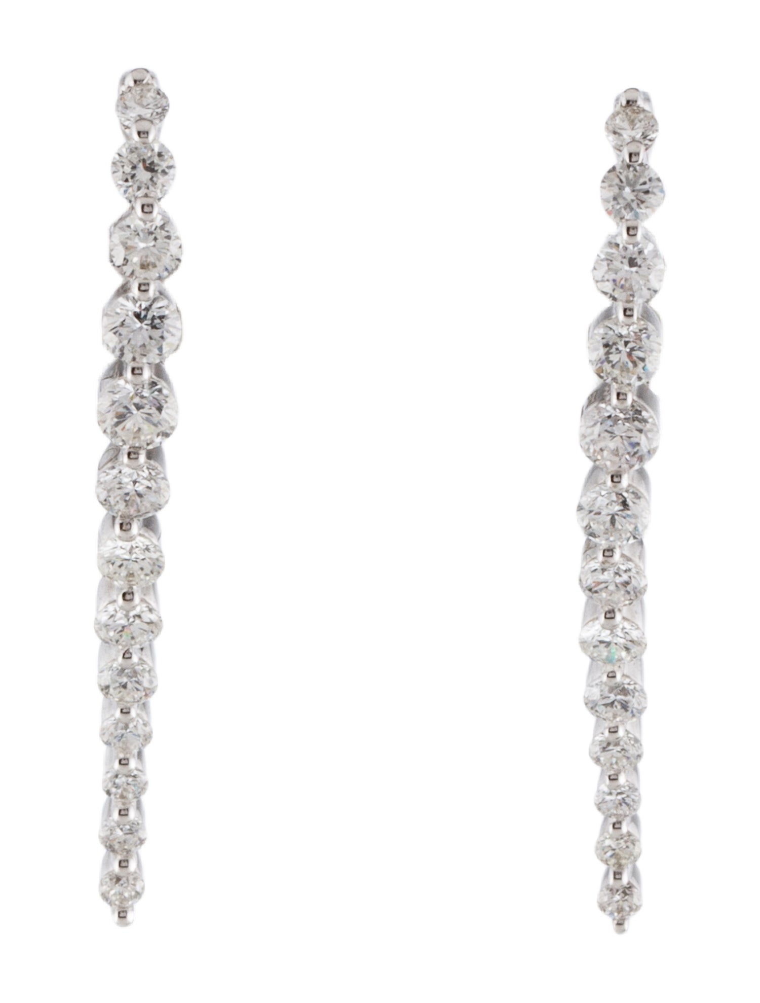 Anita Ko 18K 1.08ctw Diamond Long Cascade Earrings