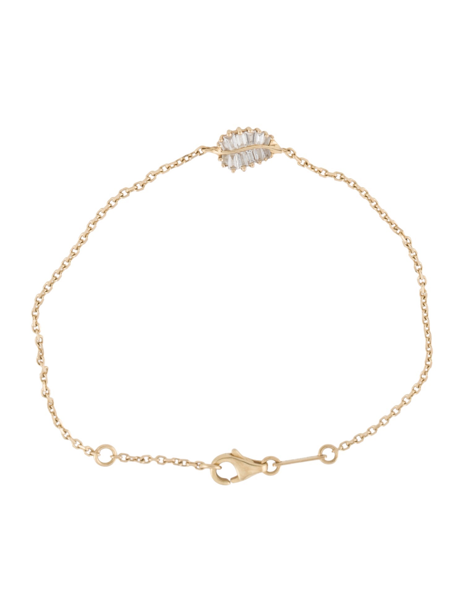 Anita Ko 18K Diamond Palm Leaf Bracelet