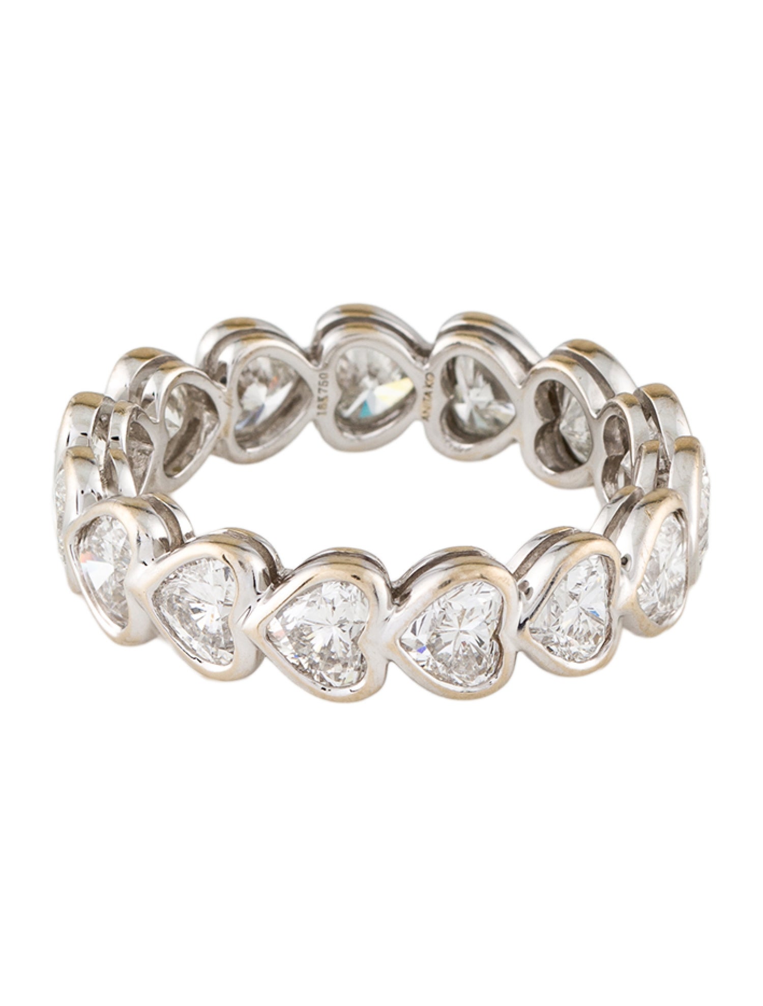 Anita Ko 18K diamond Full Bezeled Heart Full Band