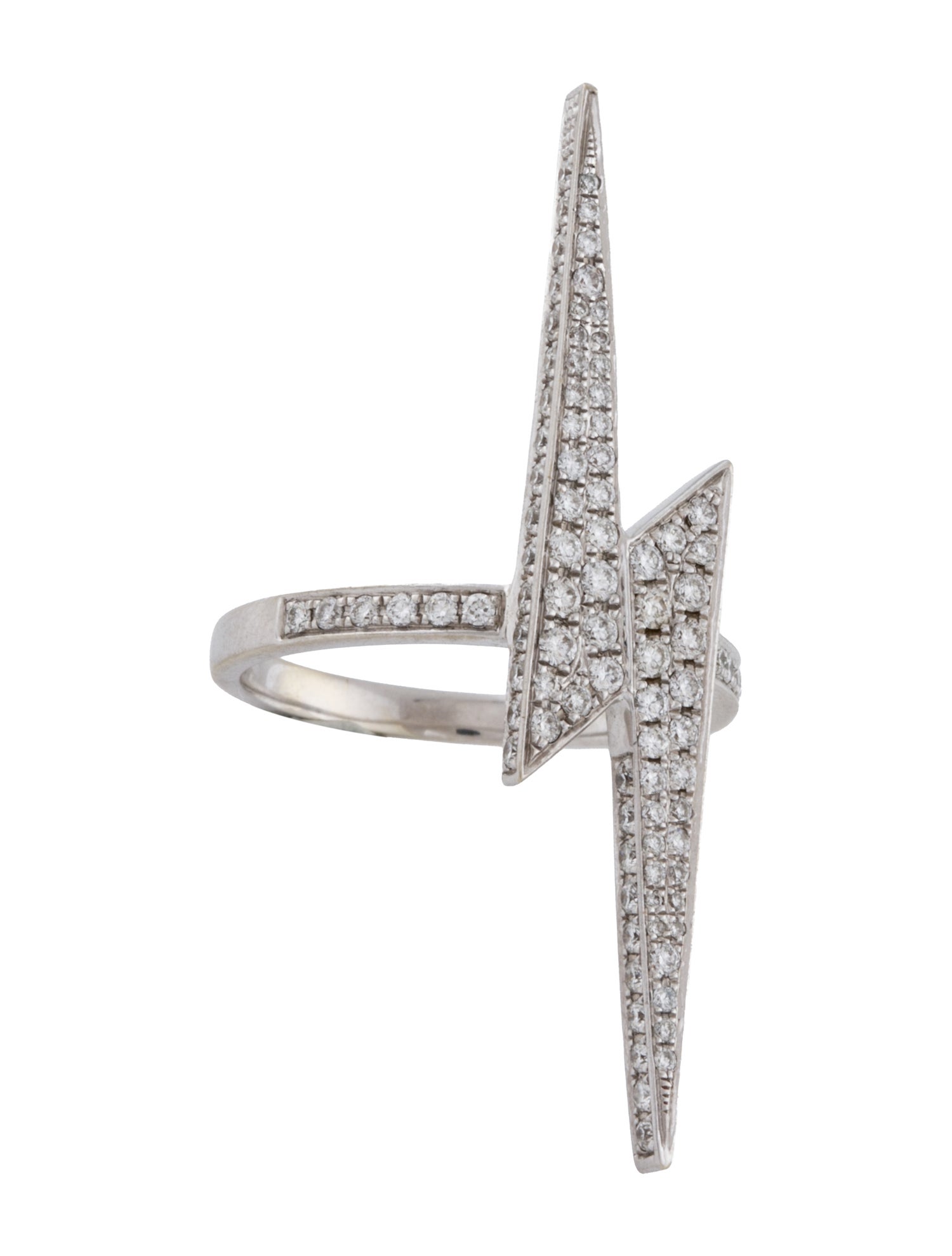 Anita Ko 18K Diamond Lightning Bolt Ring