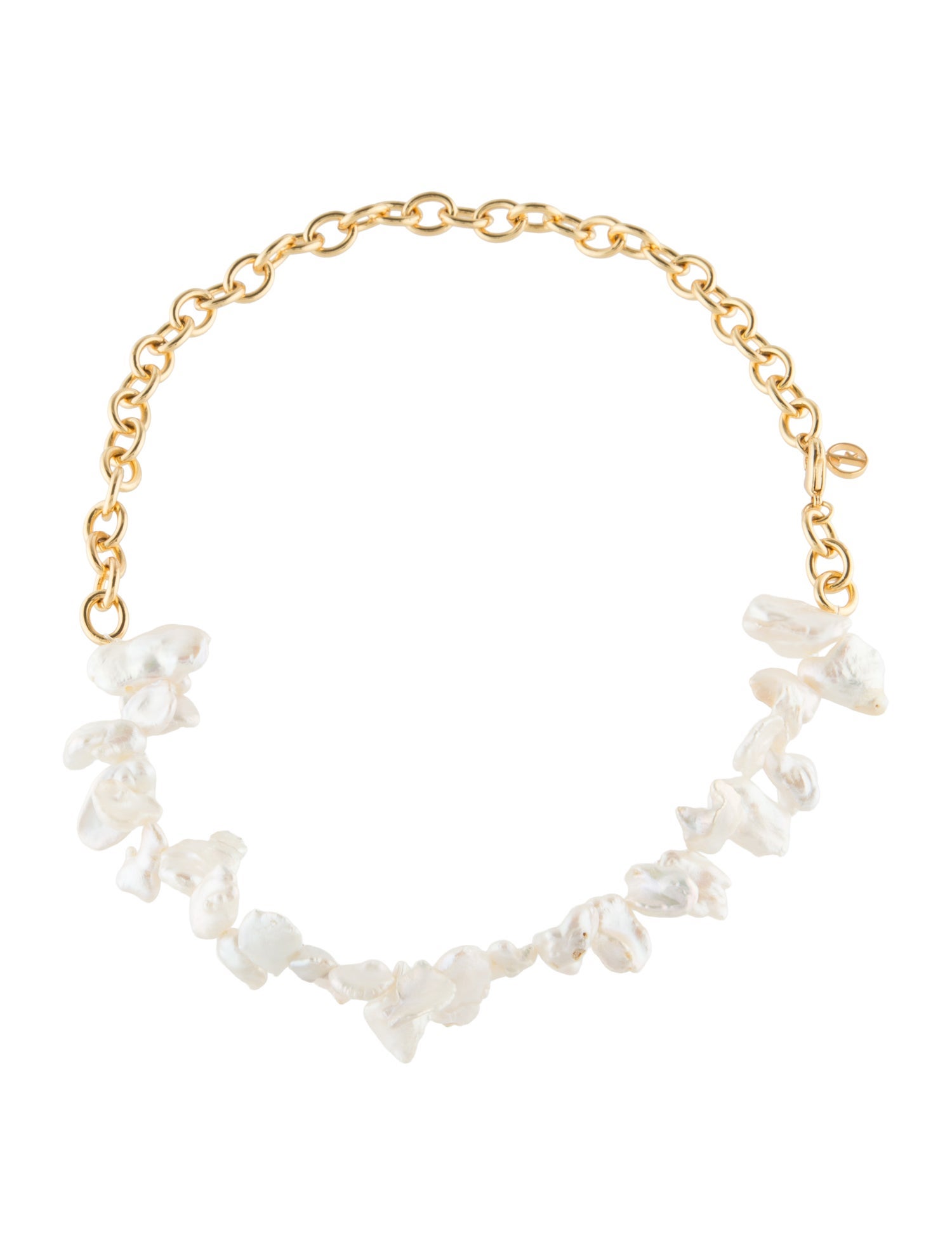 Anissa Kermiche Pearl Two Faced Shelley Necklace
