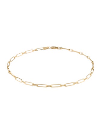 Anklet 14K Paperclip Link Chain Anklet