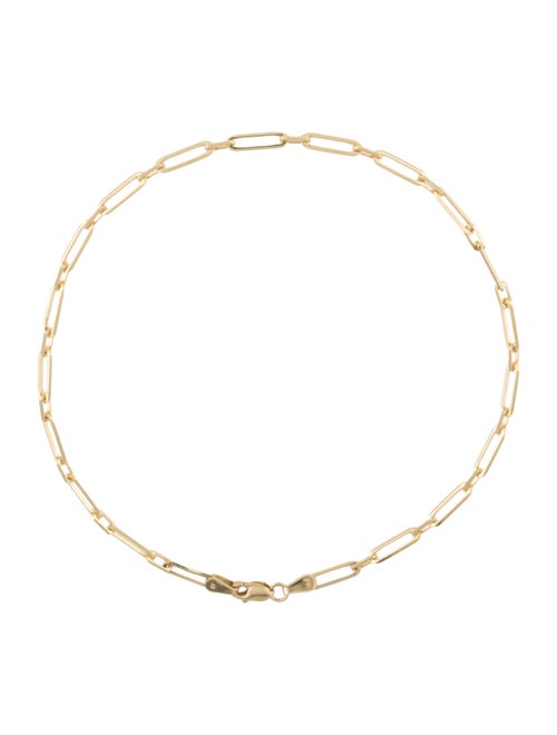 Anklet 14K Paperclip Link Chain Anklet