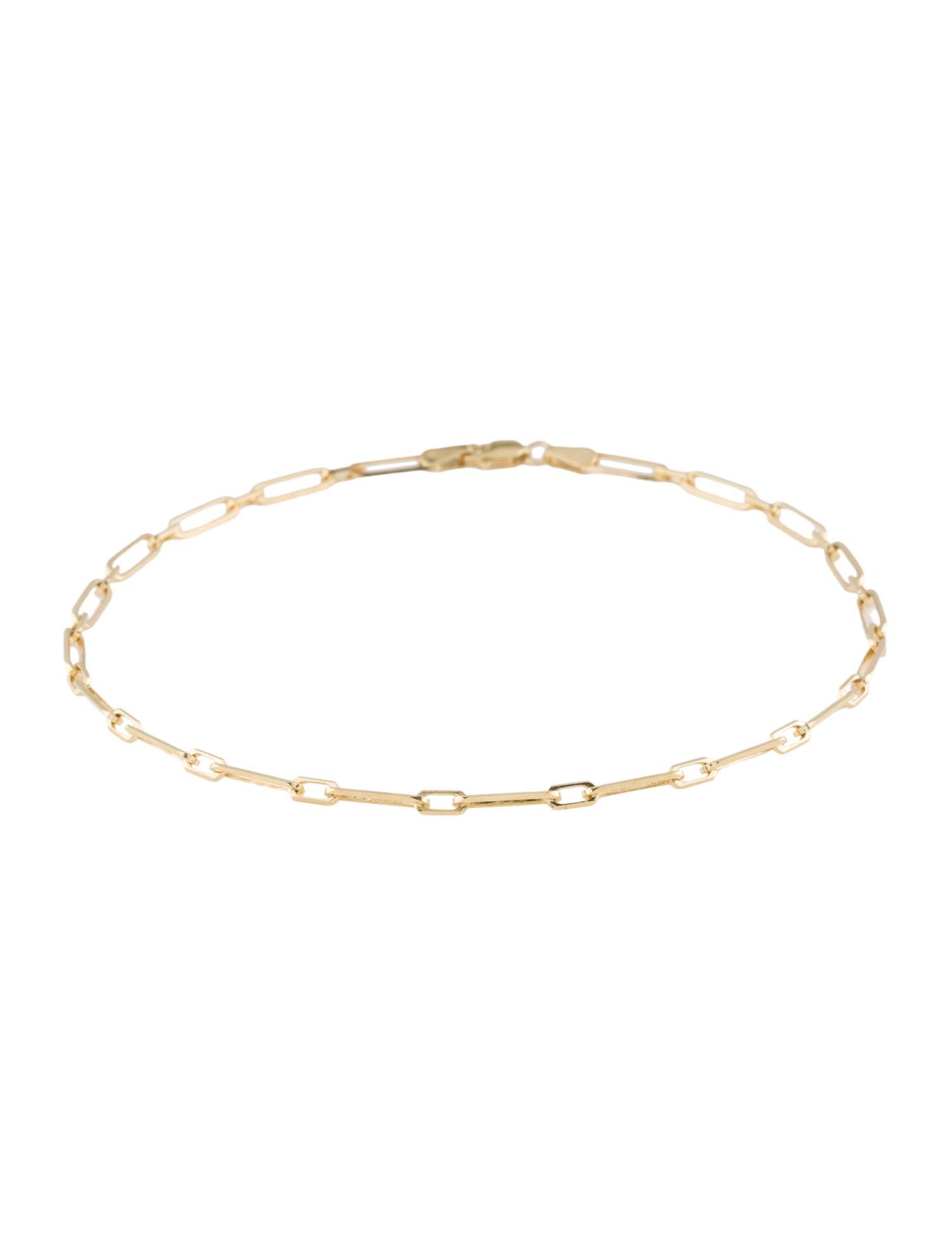 Anklet 14K Paperclip Link Chain Anklet