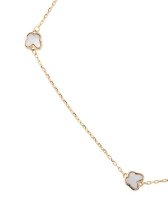 Anklet 14K Mother of Pearl Butterfly Station