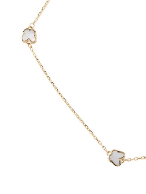 Anklet 14K Mother of Pearl Butterfly Station