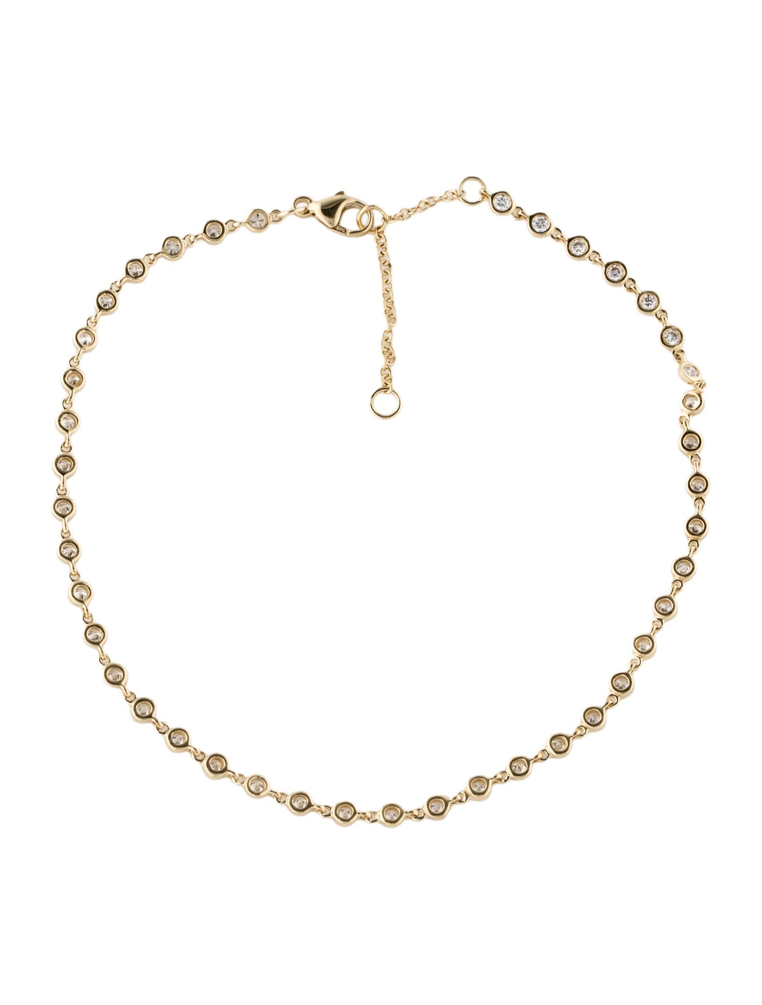 Anklet 14K 1.23ctw Lab-Grown Diamond Bezel Set
