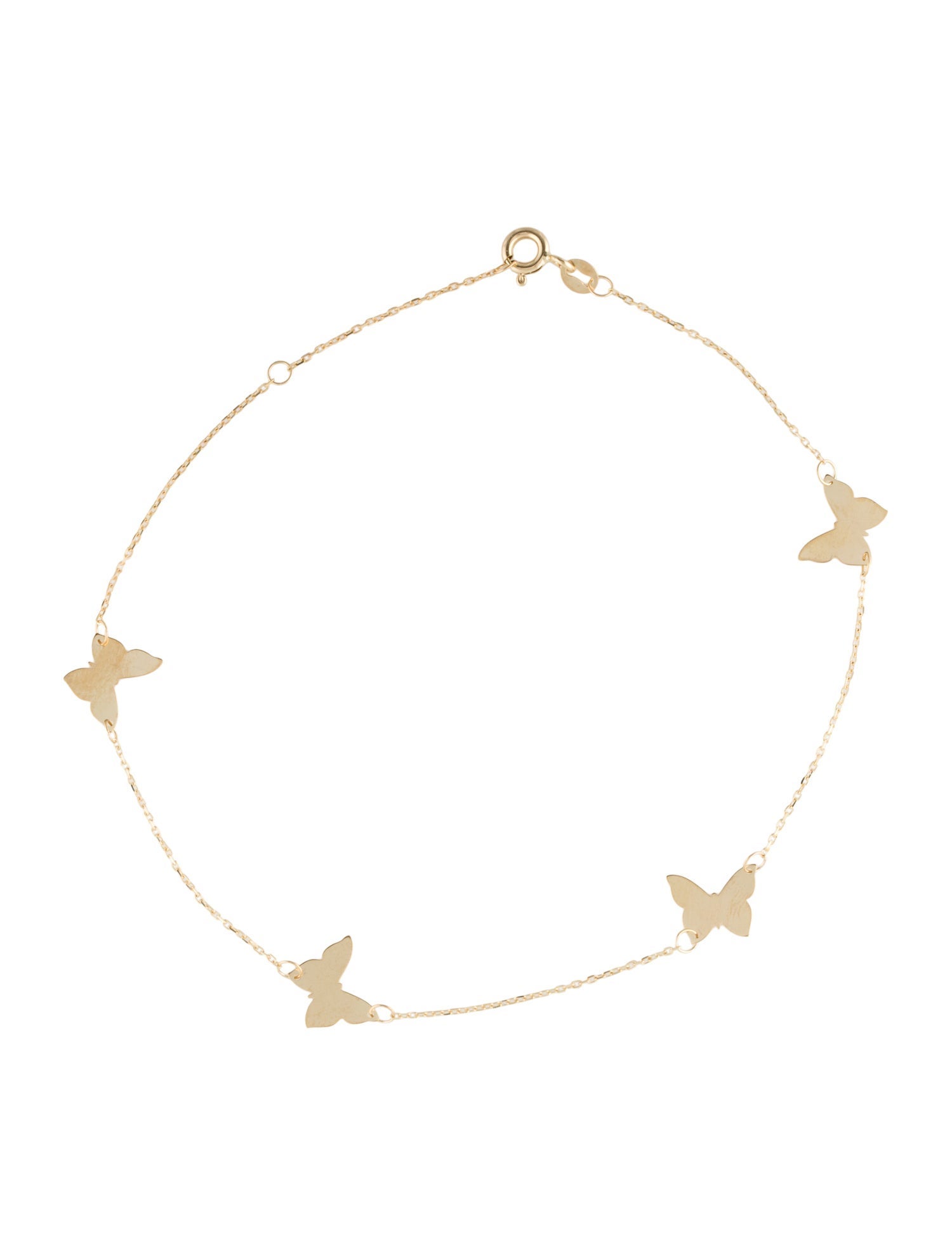 Anklet 14K Butterfly Station