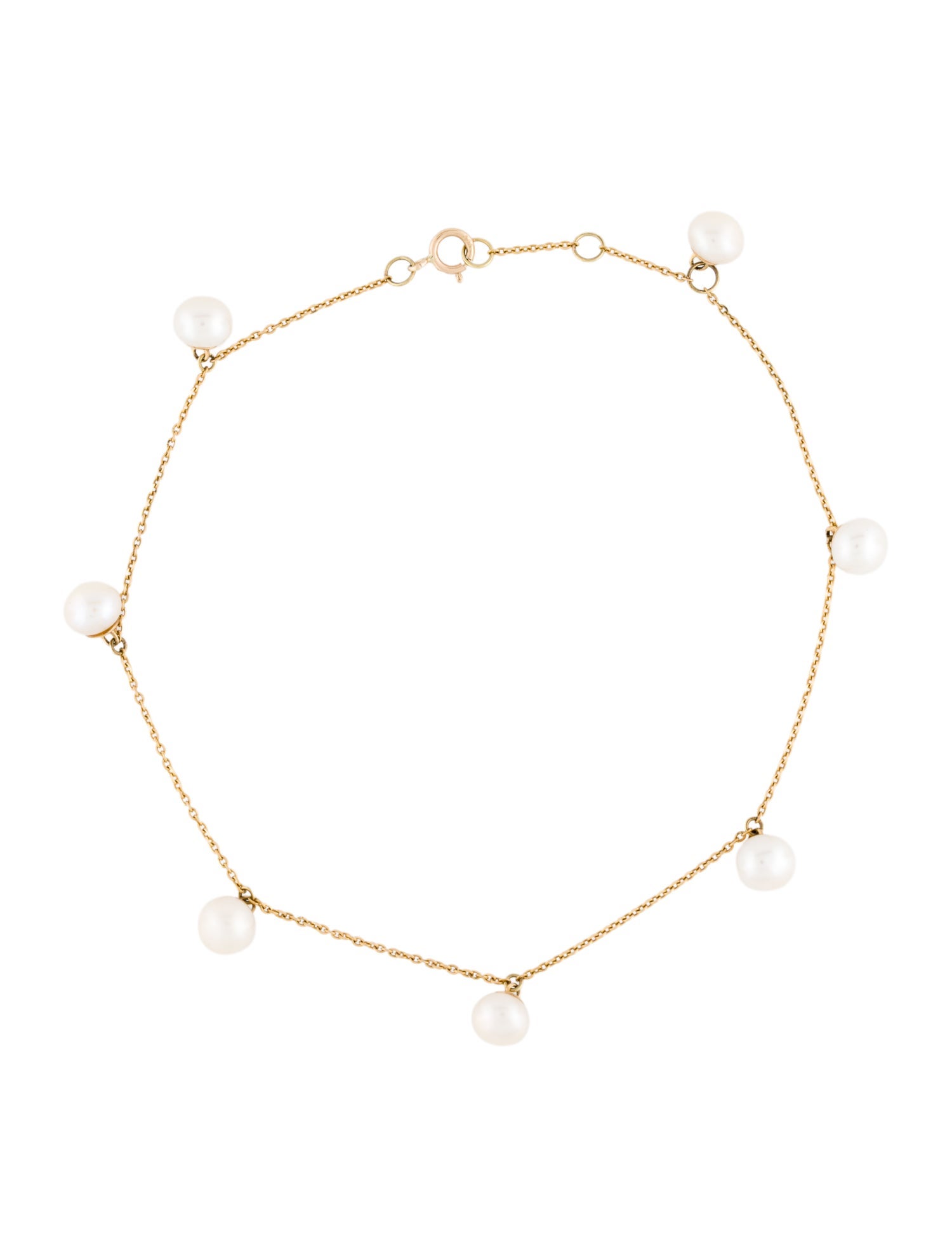 Anklet 14K Pearl Station