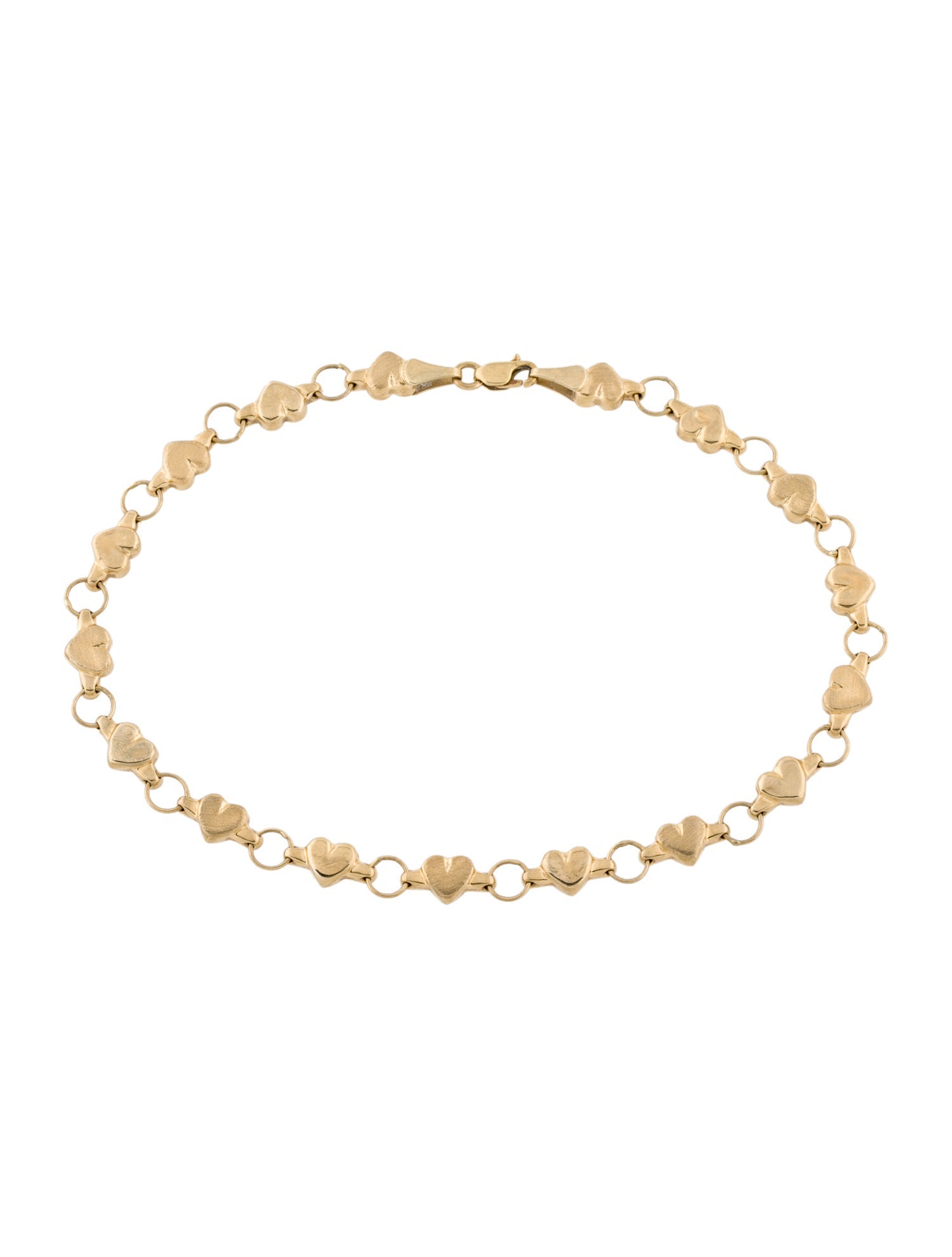 Anklet 14K Heart Link