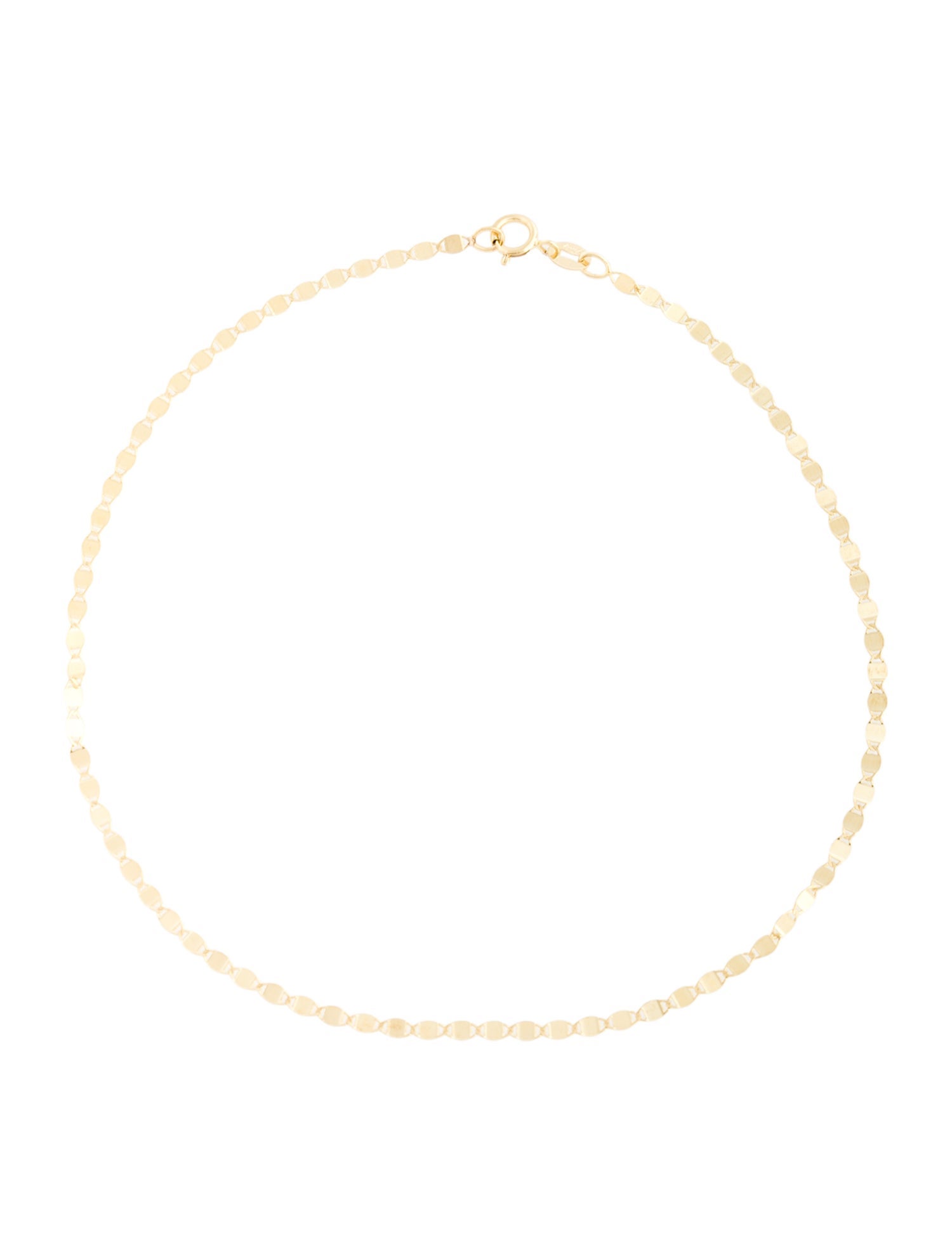 Anklet 14K Fancy Link