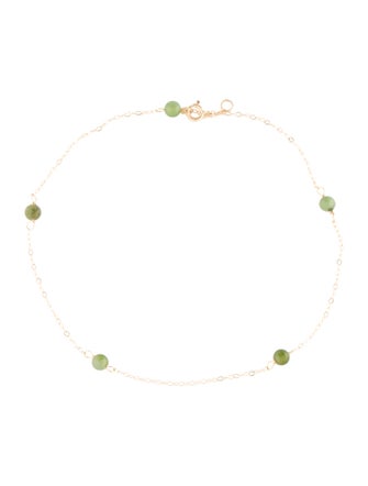 Anklet 13K Jadeite Station Anklet