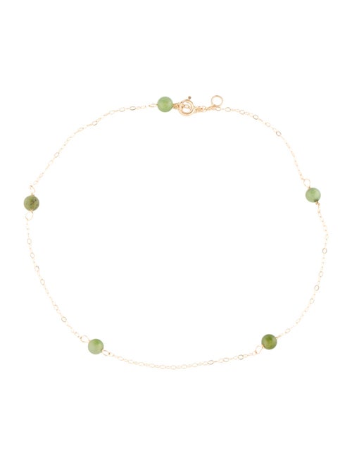 Anklet 13K Jadeite Station Anklet