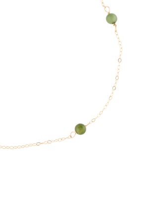 Anklet 13K Jadeite Station Anklet