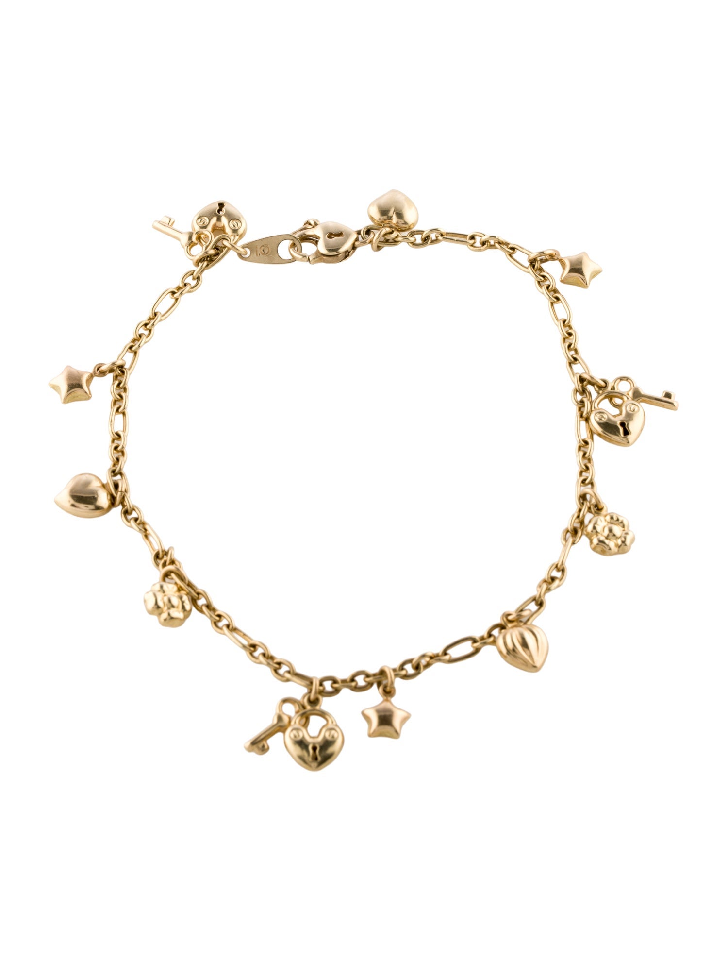 Anklet 14K Charms Link