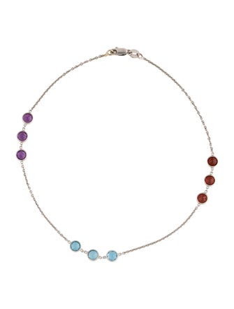 Anklet 14K Garnet, Topaz, Amethyst Anklet