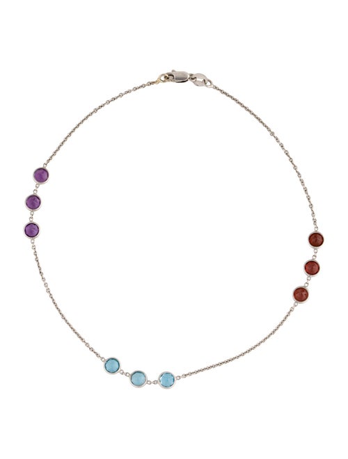 Anklet 14K Garnet, Topaz, Amethyst Anklet