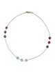Anklet 14K Garnet, Topaz, Amethyst Anklet